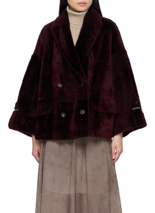 Main View - Click To Enlarge - BRUNELLO CUCINELLI - Reversible Shearling Leather Jacket