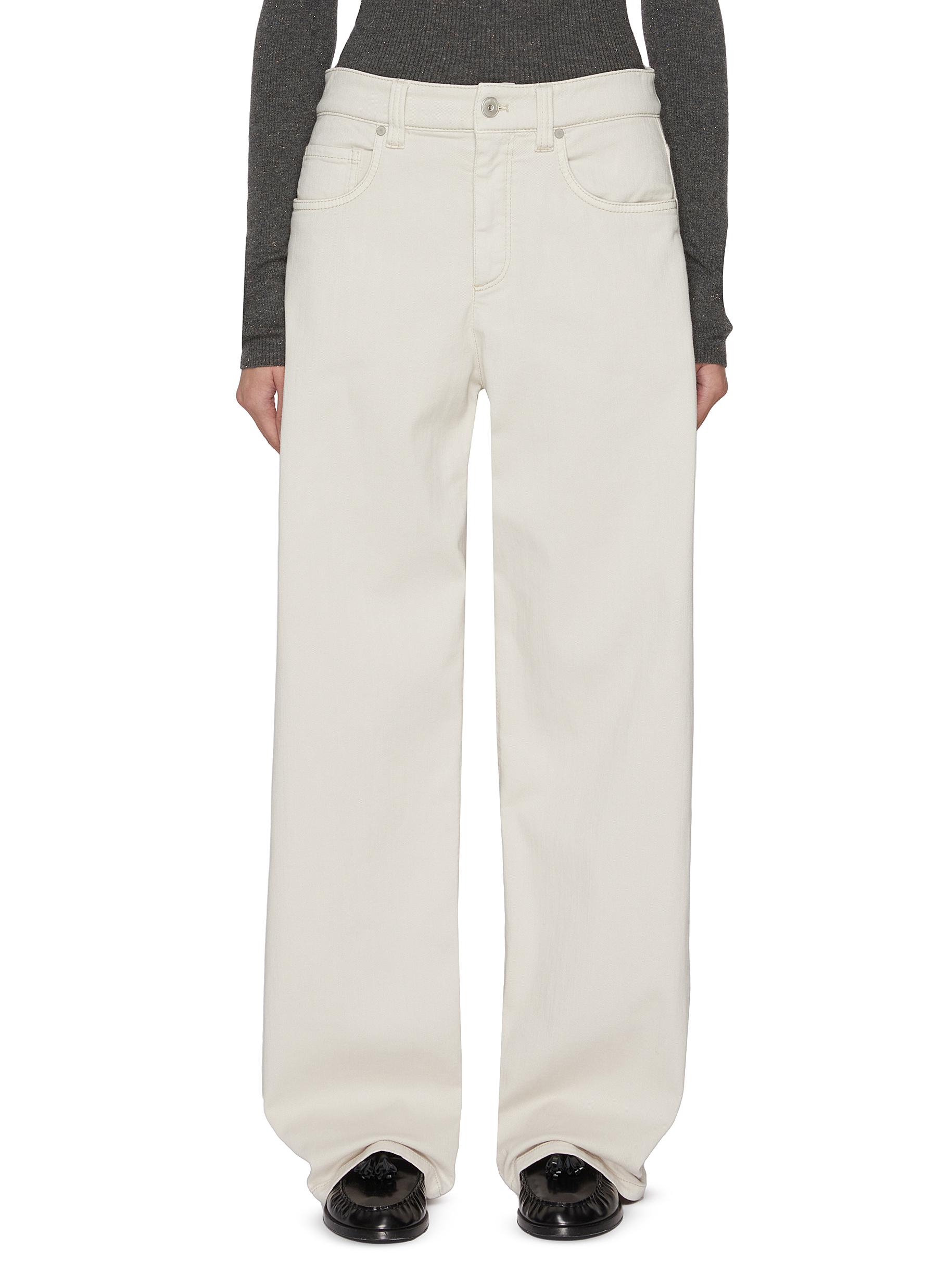 【関税込み】BRUNELLO CUCINELLI Straight leg jeans BRUNELLO CUCINELLI High-rise straight-leg jeans | NET-A-PORTER