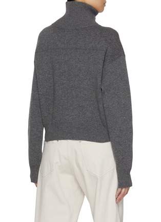 Back View - Click To Enlarge - BRUNELLO CUCINELLI - High Neck Zip Up Jacket