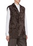 Detail View - Click To Enlarge - BRUNELLO CUCINELLI - Double Breasted Fur Vest