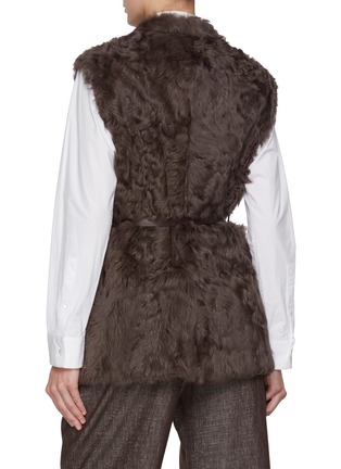 Back View - Click To Enlarge - BRUNELLO CUCINELLI - Double Breasted Fur Vest