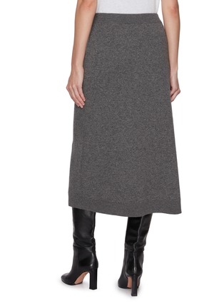 Back View - Click To Enlarge - BRUNELLO CUCINELLI - Cashmere Knit Midi Skirt