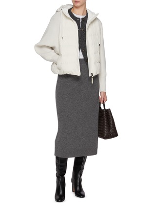 Figure View - Click To Enlarge - BRUNELLO CUCINELLI - Cashmere Knit Midi Skirt