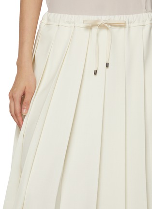  - BRUNELLO CUCINELLI - Waist String Pleated Midi Skirt