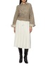 Figure View - Click To Enlarge - BRUNELLO CUCINELLI - Waist String Pleated Midi Skirt