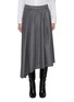 Main View - Click To Enlarge - BRUNELLO CUCINELLI - Asymmetric Pleated Virgin Wool Midi Skirt