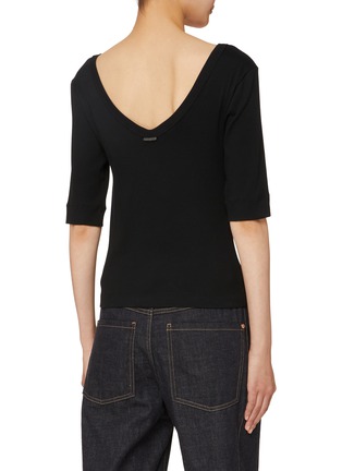 Back View - Click To Enlarge - BRUNELLO CUCINELLI - Deep Round Neck T-Shirt