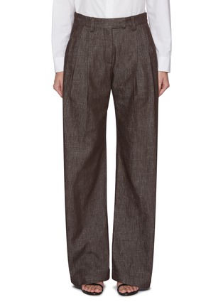 Main View - Click To Enlarge - BRUNELLO CUCINELLI - Wide Leg Suiting Pants