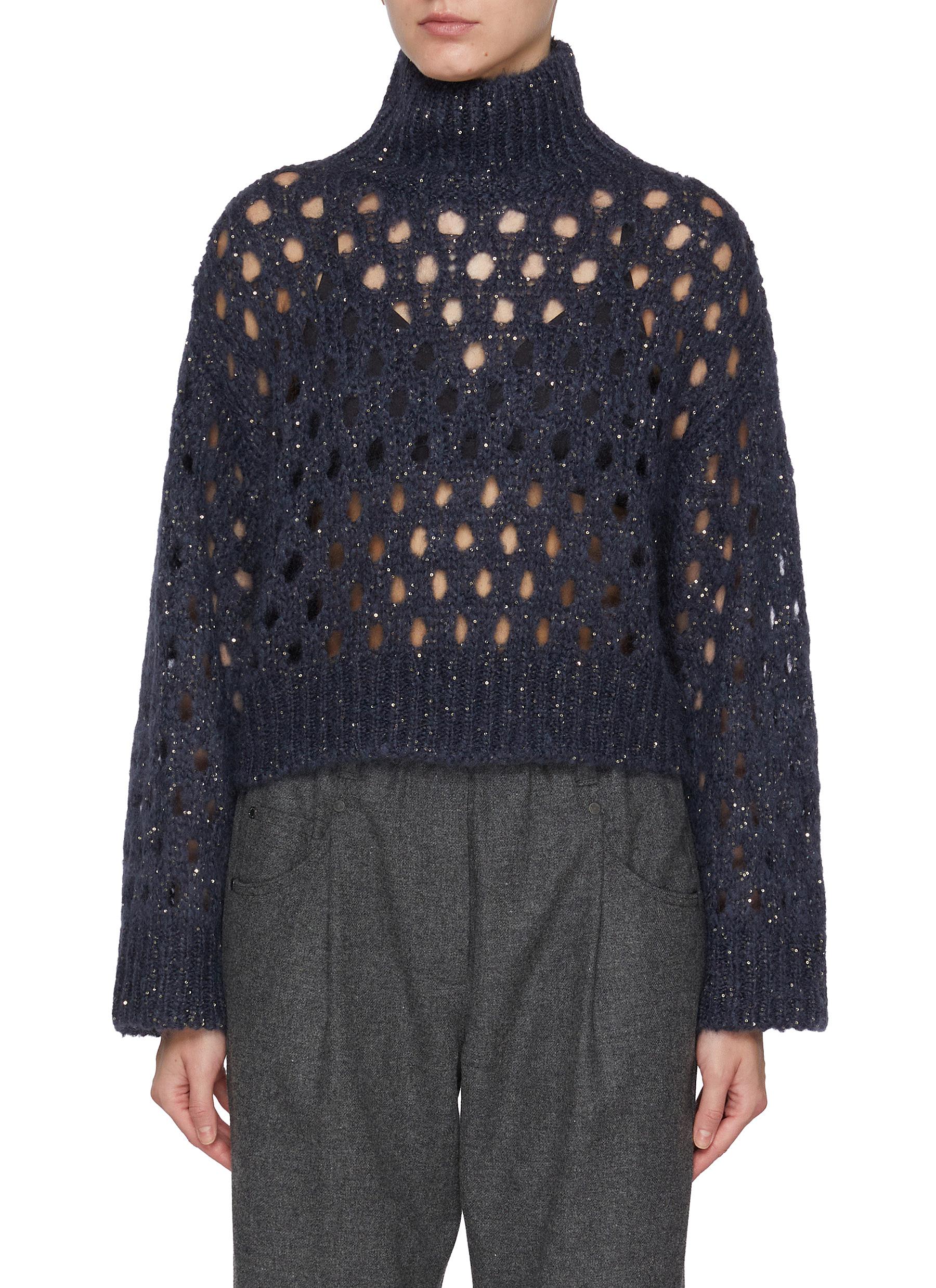BRUNELLO CUCINELLI | Hollow Knit Sweater | Women | Lane Crawford