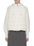 Main View - Click To Enlarge - BRUNELLO CUCINELLI - Hybrid Hooded Zip Up Down Jacket