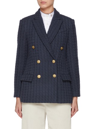 Main View - Click To Enlarge - BRUNELLO CUCINELLI - Double Breasted Cashmere Blazer