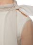  - BRUNELLO CUCINELLI - Tie Neck Crispy Silk Chiffon Blouse