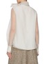 Back View - Click To Enlarge - BRUNELLO CUCINELLI - Tie Neck Crispy Silk Chiffon Blouse