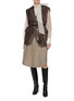 Figure View - Click To Enlarge - BRUNELLO CUCINELLI - Tie Neck Crispy Silk Chiffon Blouse