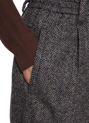  - BRUNELLO CUCINELLI - Pleated Virgin Wool Blend Bermuda Shorts