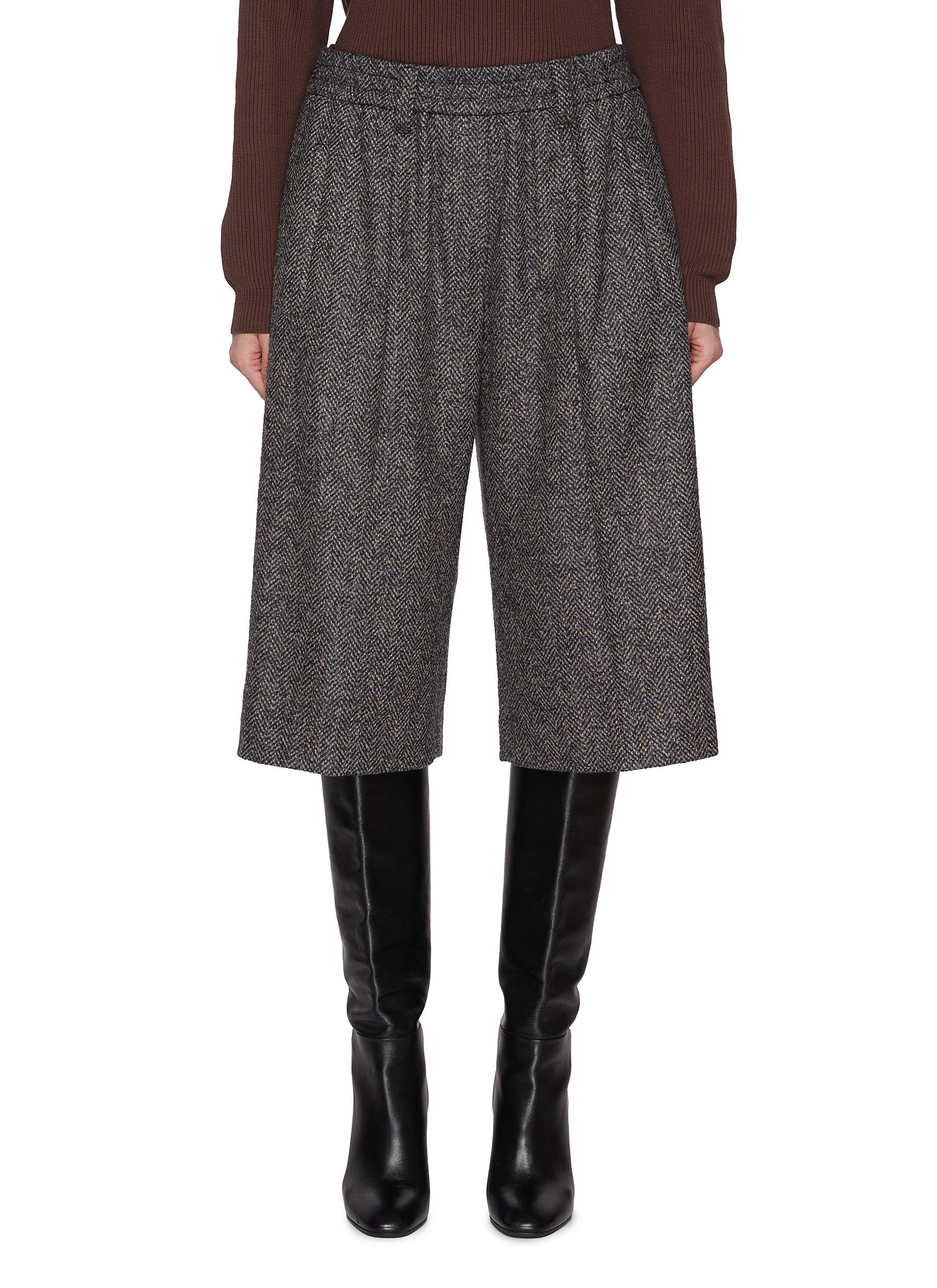 BRUNELLO CUCINELLI | Pleated Virgin Wool Blend Bermuda