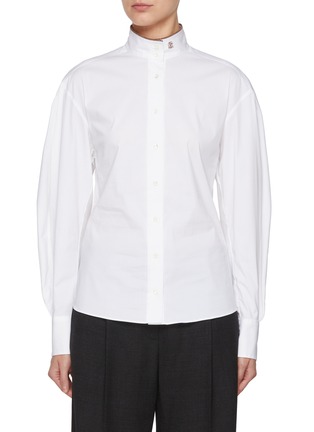 Main View - Click To Enlarge - BRUNELLO CUCINELLI - Balloon Sleeve Shirt
