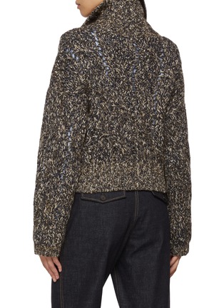 Back View - Click To Enlarge - BRUNELLO CUCINELLI - Zip Up Knit Jacket