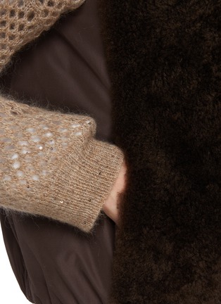  - BRUNELLO CUCINELLI - Hooded Padded Cashmere Goat Fur Vest