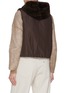 Back View - Click To Enlarge - BRUNELLO CUCINELLI - Hooded Padded Cashmere Goat Fur Vest