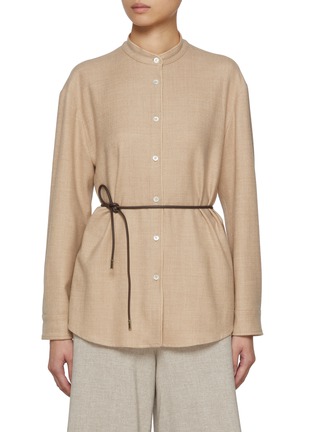 Main View - Click To Enlarge - HERNO - String Belt Shirt