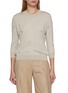 Main View - Click To Enlarge - HERNO - Long Sleeve Embroidered Wool Knit Top