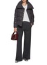 Figure View - Click To Enlarge - HERNO - Floral Lace Button Up Puffer Jacket