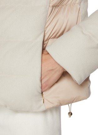  - HERNO - Hooded Puffer Silk Cashmere Jacket