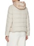 Back View - Click To Enlarge - HERNO - Hooded Puffer Silk Cashmere Jacket