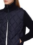  - HERNO - Zip Up Hybrid Quilted Padded Wool Jacket