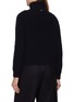 Back View - Click To Enlarge - HERNO - Zip Up Hybrid Quilted Padded Wool Jacket