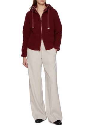 Figure View - Click To Enlarge - HERNO - Elasticated Drawstring Sweatpants