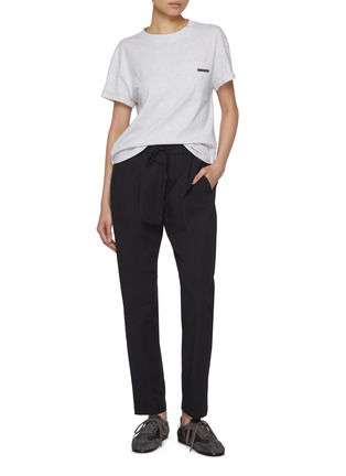 Figure View - Click To Enlarge - HERNO - Drawstring Comfort Sweatpants