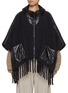 Main View - Click To Enlarge - HERNO - Hooded Zip Up Poncho