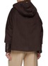 Back View - Click To Enlarge - HERNO - Long Sleeve Hooded Cashmere Jacket