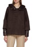 Main View - Click To Enlarge - HERNO - Long Sleeve Hooded Cashmere Jacket