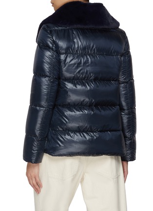 Back View - Click To Enlarge - HERNO - Faux Fur Lined Puffer Jacket