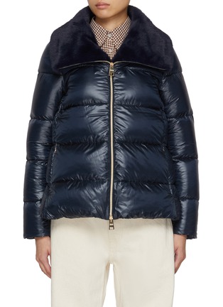 Main View - Click To Enlarge - HERNO - Faux Fur Lined Puffer Jacket