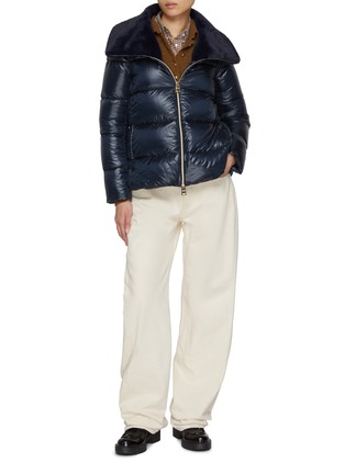 Figure View - Click To Enlarge - HERNO - Faux Fur Lined Puffer Jacket