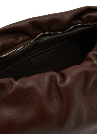 Detail View - Click To Enlarge - THE ROW - Extra Large Bourse Leather Shoulder Bag