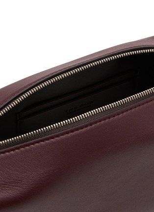 Detail View - Click To Enlarge - THE ROW - Squared Compact Silk Leather Clutch