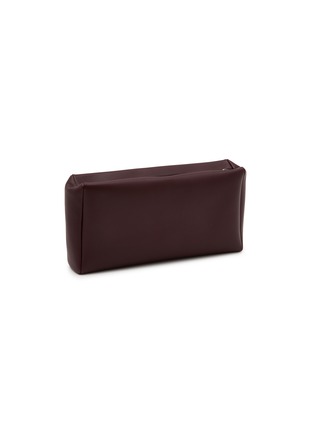 Figure View - Click To Enlarge - THE ROW - Squared Compact Silk Leather Clutch