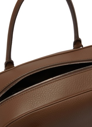 Detail View - Click To Enlarge - THE ROW - India 12.00 Grained Leather Bowling Bag