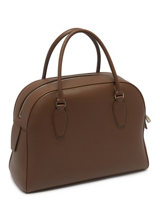 Figure View - Click To Enlarge - THE ROW - India 12.00 Grained Leather Bowling Bag