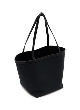 Figure View - Click To Enlarge - THE ROW - Park Tote Three Canvas Leather Shoulder Bag