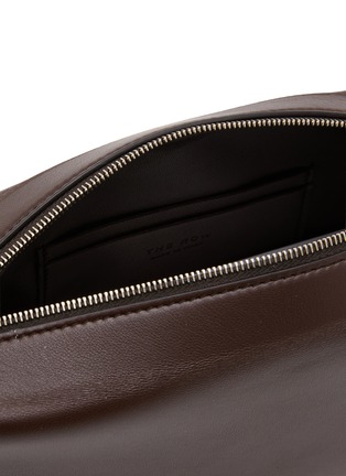 Detail View - Click To Enlarge - THE ROW - Squared Compact Silk Leather Clutch
