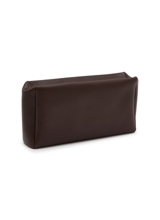 Figure View - Click To Enlarge - THE ROW - Squared Compact Silk Leather Clutch