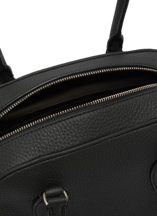 Detail View - Click To Enlarge - THE ROW - India 10.00 Grained Leather Bowling Bag