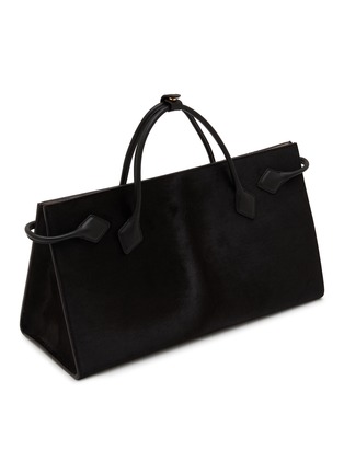 Detail View - Click To Enlarge - ALAÏA - Le Teckel Pony Hair Leather Tote Bag