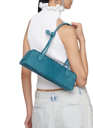 Figure View - Click To Enlarge - ALAÏA - Medium Le Teckel Python Leather Shoulder Bag